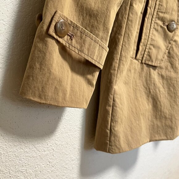 Coldwater Creek Safari Coat Field Jacket‎ Trench Coat Women Size P14 - Picture 3 of 13